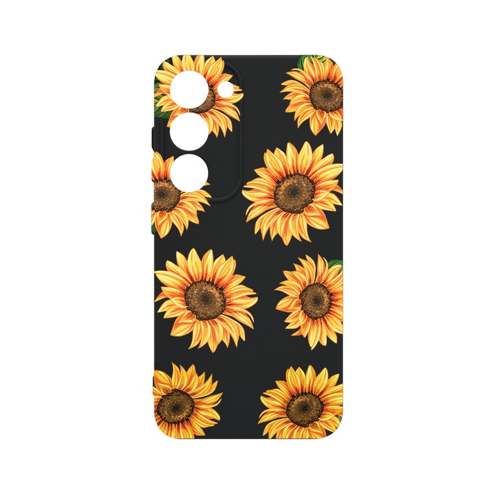 Husa BestCase® Premium Liquid Silicon, Compatibila Cu Samsung Galaxy S23 Plus, Sun Flower, SLIM 1.2MM, Microfibra in interior, Antisoc, Protectie Camera, Margini ridicate pentru protectia ecranului, PB 1069