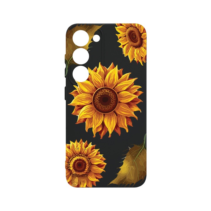 Husa BestCase® Premium Liquid Silicon, Compatibila Cu Samsung Galaxy S23 Plus, Sun Flower, SLIM 1.2MM, Microfibra in interior, Antisoc, Protectie Camera, Margini ridicate pentru protectia ecranului, PB 1070