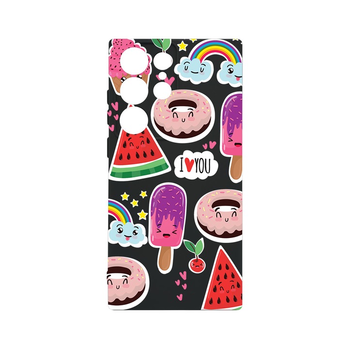 Husa BestCase® Premium Liquid Silicon, Compatibila Cu Samsung Galaxy S23 Ultra, Summer Feeling, SLIM 1.2MM, Microfibra in interior, Antisoc, Protectie Camera, Margini ridicate pentru protectia ecranului, PB 87