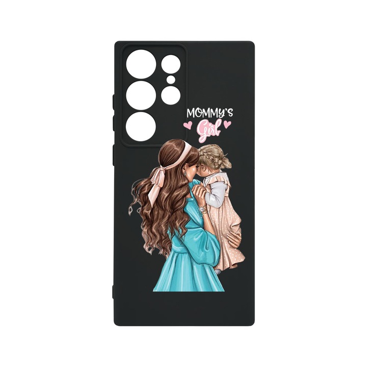 Husa BestCase® Premium Liquid Silicon, Compatibila Cu Samsung Galaxy S23 Ultra, Mommy's Girl, SLIM 1.2MM, Microfibra in interior, Antisoc, Protectie Camera, Margini ridicate pentru protectia ecranului, PB 555