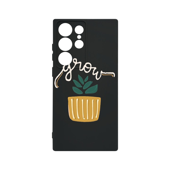 Husa BestCase® Premium Liquid Silicon, Compatibila Cu Samsung Galaxy S23 Ultra, Grow, SLIM 1.2MM, Microfibra in interior, Antisoc, Protectie Camera, Margini ridicate pentru protectia ecranului, PB 490