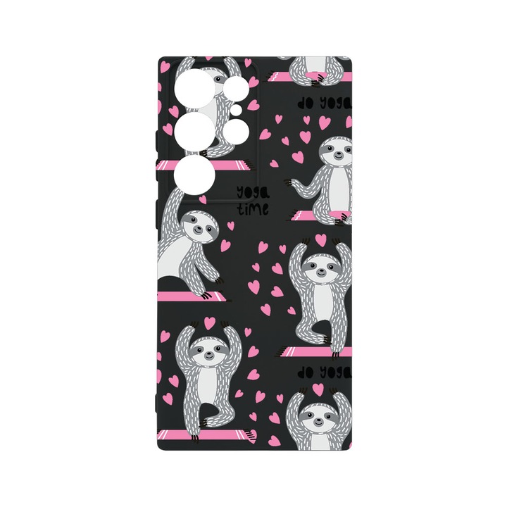 Husa BestCase® Premium Liquid Silicon, Compatibila Cu Samsung Galaxy S23 Ultra, Yoga Time, SLIM 1.2MM, Microfibra in interior, Antisoc, Protectie Camera, Margini ridicate pentru protectia ecranului, PB 780