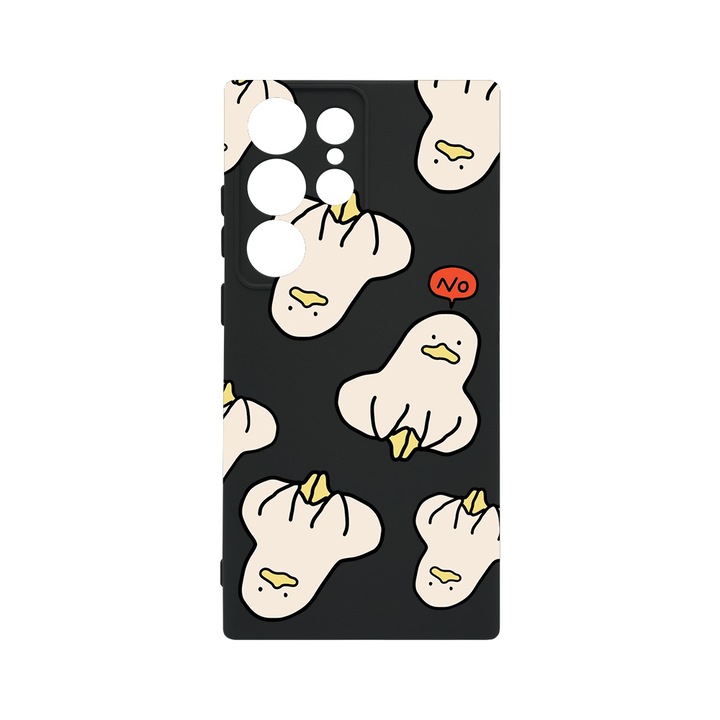 Husa BestCase® Premium Liquid Silicon, Compatibila Cu Samsung Galaxy S23 Ultra, Duck Pattern, SLIM 1.2MM, Microfibra in interior, Antisoc, Protectie Camera, Margini ridicate pentru protectia ecranului, PB 1015
