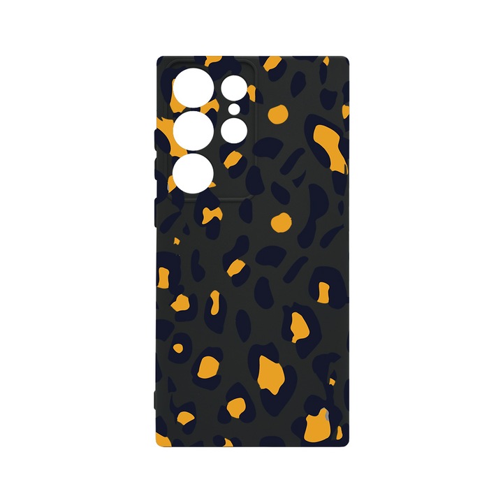 Husa BestCase® Premium Liquid Silicon, Compatibila Cu Samsung Galaxy S23 Ultra, Leopard Pattern, SLIM 1.2MM, Microfibra in interior, Antisoc, Protectie Camera, Margini ridicate pentru protectia ecranului, PB 1031