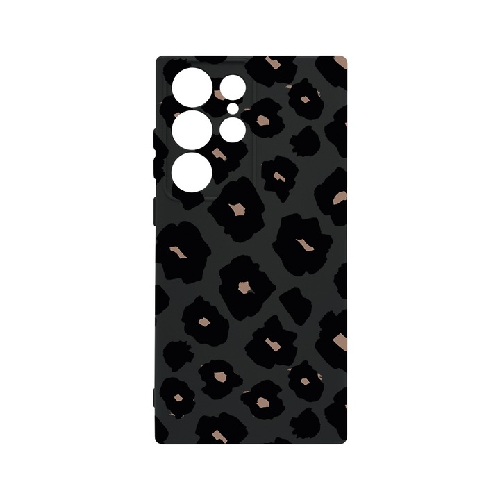 Husa BestCase® Premium Liquid Silicon, Compatibila Cu Samsung Galaxy S23 Ultra, Leopard Pattern, SLIM 1.2MM, Microfibra in interior, Antisoc, Protectie Camera, Margini ridicate pentru protectia ecranului, PB 1037