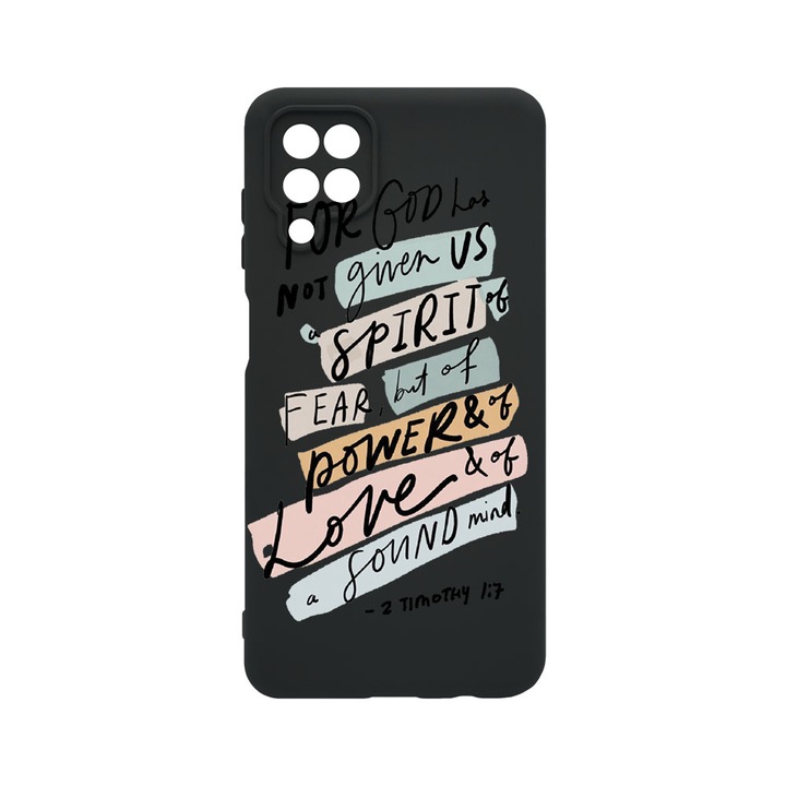 Husa BestCase® Premium Liquid Silicon, Compatibila Cu Samsung Galaxy A12 / Galaxy M12, Bible, SLIM 1.2MM, Microfibra in interior, Antisoc, Protectie Camera, Margini ridicate pentru protectia ecranului, PB 481