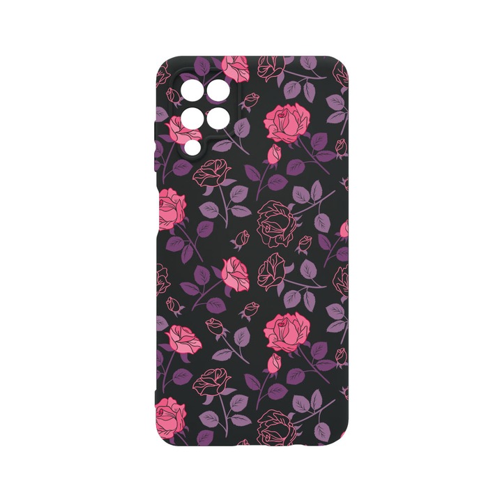 Husa BestCase® Premium Liquid Silicon, Compatibila Cu Samsung Galaxy A12 / Galaxy M12, Rose, SLIM 1.2MM, Microfibra in interior, Antisoc, Protectie Camera, Margini ridicate pentru protectia ecranului, PB 168