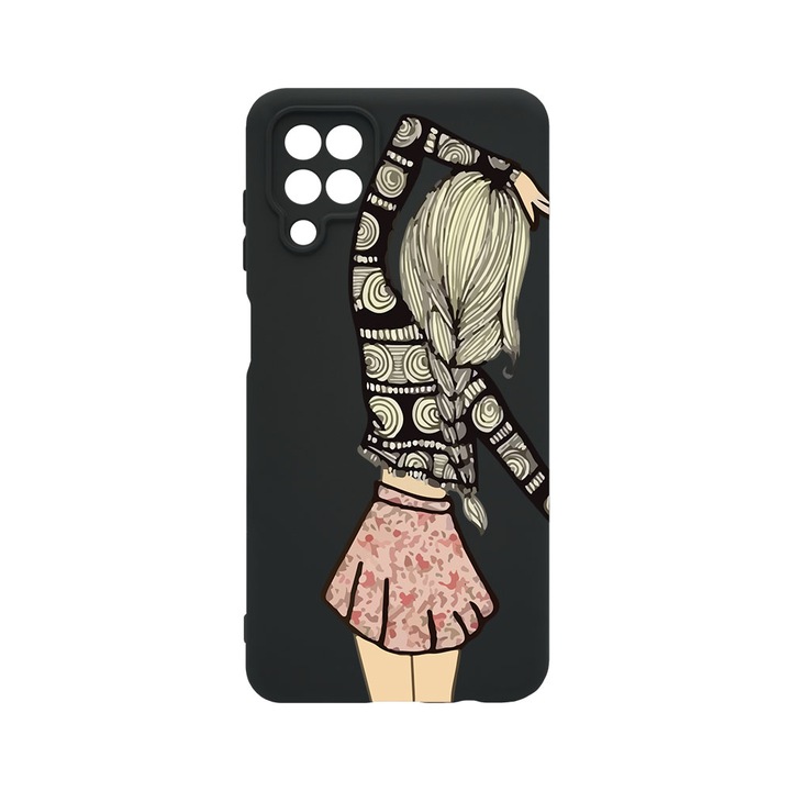 Husa BestCase® Premium Liquid Silicon, Compatibila Cu Samsung Galaxy A12 / Galaxy M12, Girl Friend, SLIM 1.2MM, Microfibra in interior, Antisoc, Protectie Camera, Margini ridicate pentru protectia ecranului, PB 188