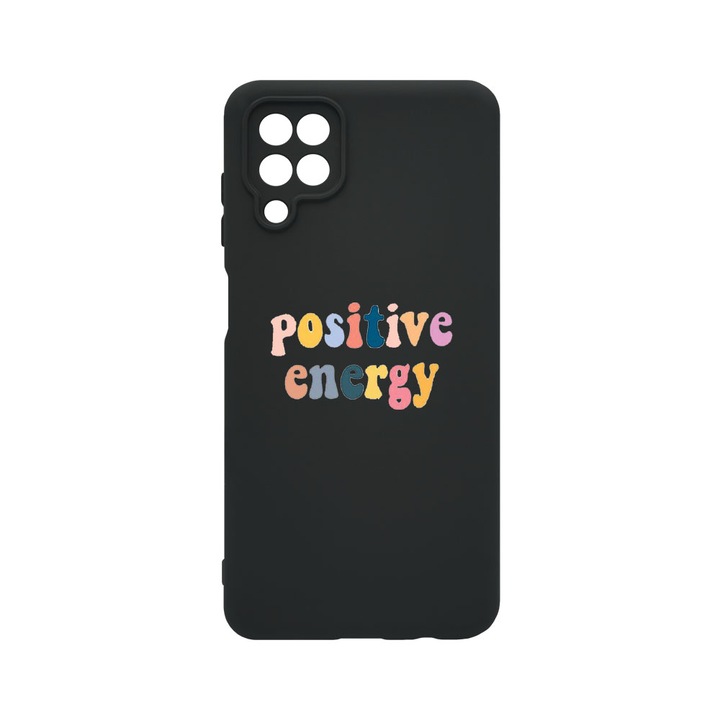Husa BestCase® Premium Liquid Silicon, Compatibila Cu Samsung Galaxy A12 / Galaxy M12, Positive Energy, SLIM 1.2MM, Microfibra in interior, Antisoc, Protectie Camera, Margini ridicate pentru protectia ecranului, PB 479