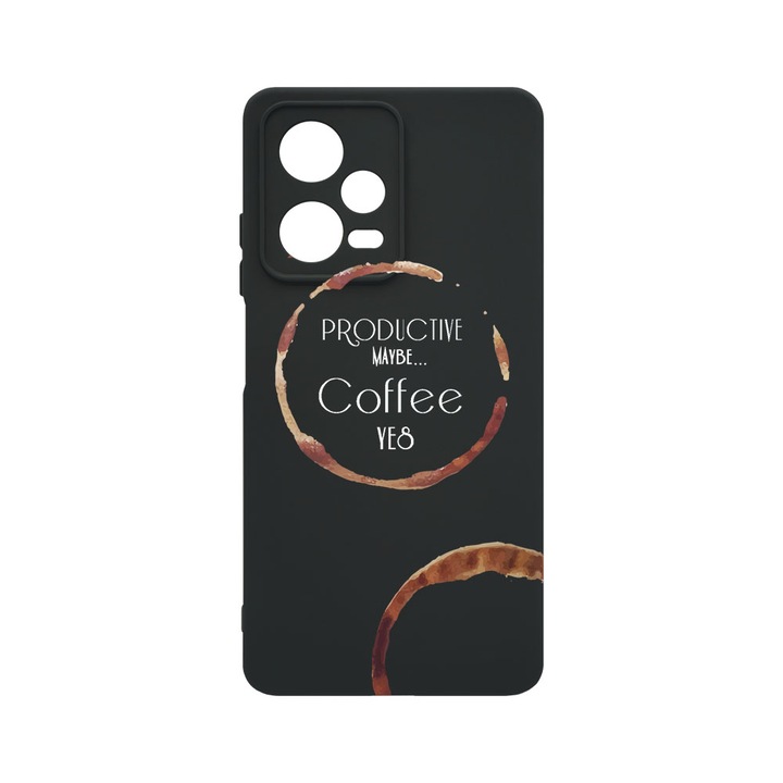 BestCase Liquid Szilikon telefontok, Poco X5 Pro / Xiaomi Redmi Note 12 Pro 5G, Coffee, Slim 1.2mm, Kamera Védelem, Mikroszálas puha belső, PB 33