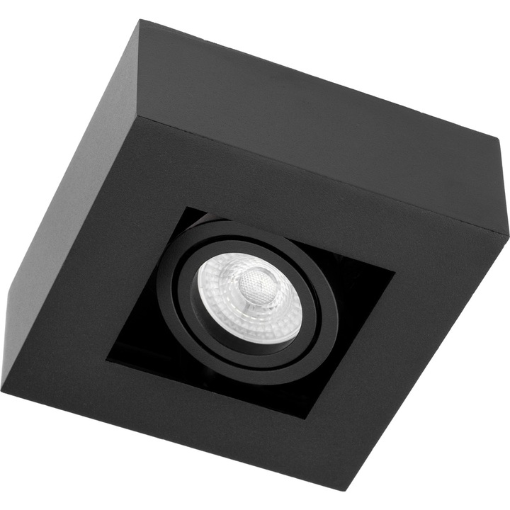 Spot LED, Lumiled, Aluminiu, GU10, 100 mm, Negru