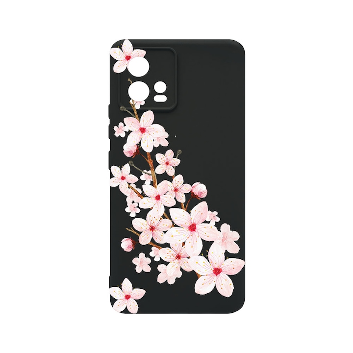 Husa BestCase® Slim SIlicon 0.8MM, Compatibila Cu Motorola Moto G72, Spring Flower, Protectie Camera, Rezistenta la uzura, c-B 62