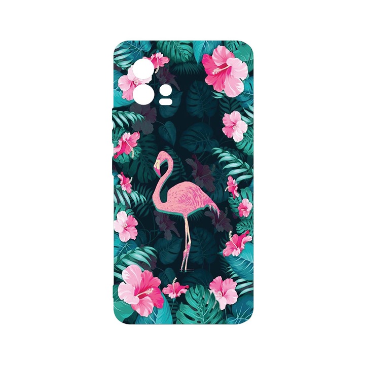 Husa BestCase® Slim SIlicon 0.8MM, Compatibila Cu Motorola Moto G72, Flamingo, Protectie Camera, Rezistenta la uzura, c-B 247