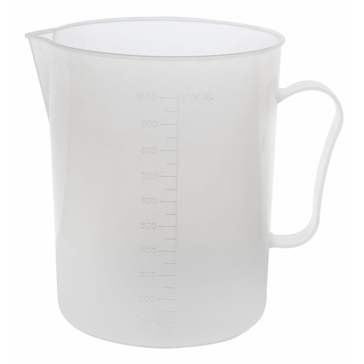 Cana plastic, gradat, 1000 ml