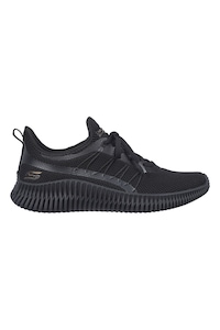 Skechers-Pantofi sport slip-on din plasa Bobs Geo, Negru, 37