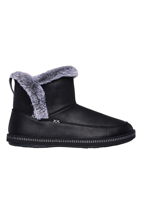 Skechers, Боти Cozy Campfire Fresh без закопчаване, Черен