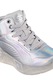 Skechers, Pantofi sport inalti cu lumini led S-Lights Remix, Argintiu, 36 EU