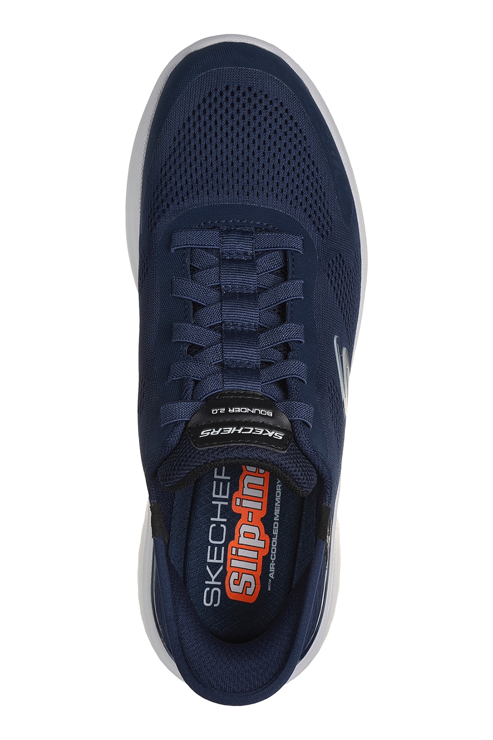 Skechers, Pantofi sport slip-ins din plasa cu detalii logo