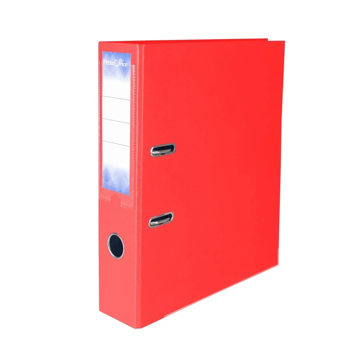 Biblioraft 75mm, Petite office, carton 1200gsm, coperta din PP, rosu
