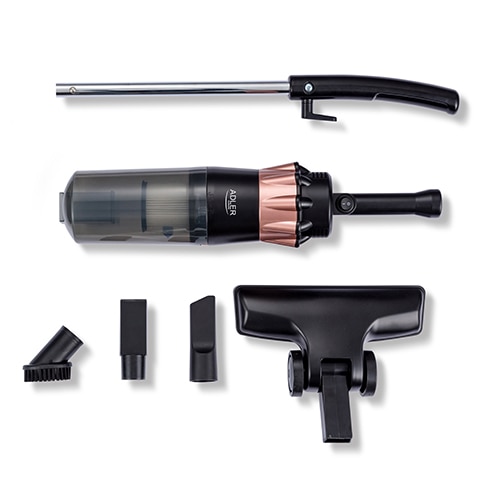 Aspirator vertical 2 in 1 fara sac Adler AD 7049, 600 W, Negru