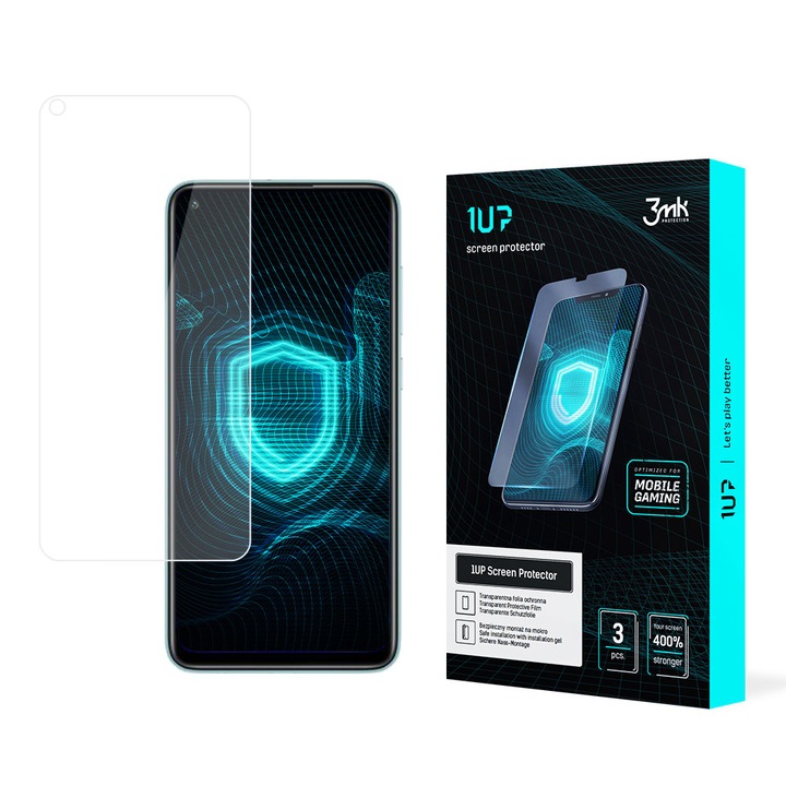 Folie de protectie pentru Xiaomi Redmi Note 9 5G, 3MK, Transparenta