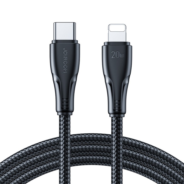 Cablu USB-C - Lightning, JOYROOM, 3m, Negru