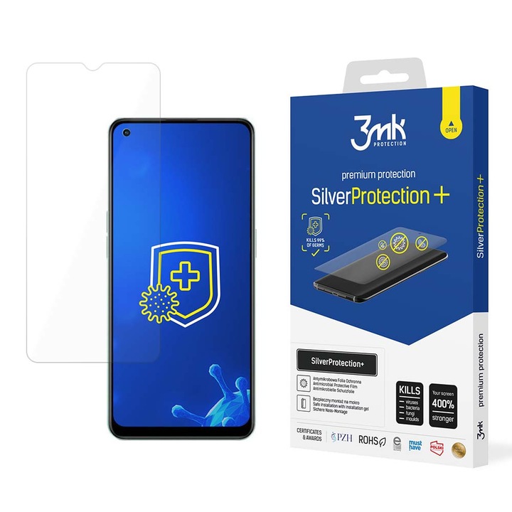 Folie protectie telefon 3MK, SilverProtection+, Compatibil cu OPPO Reno 7 Lite 5G