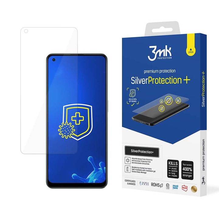 Folie de protectie pentru Oppo Reno 8 Lite 5G - 3mk, SilverProtection+