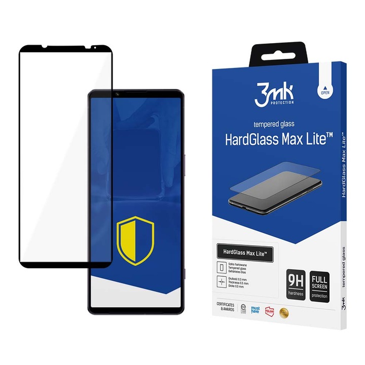 Скрийн протектор от закалено стъкло 3mk HardGlass Max Lite™ за Sony Xperia 1 V