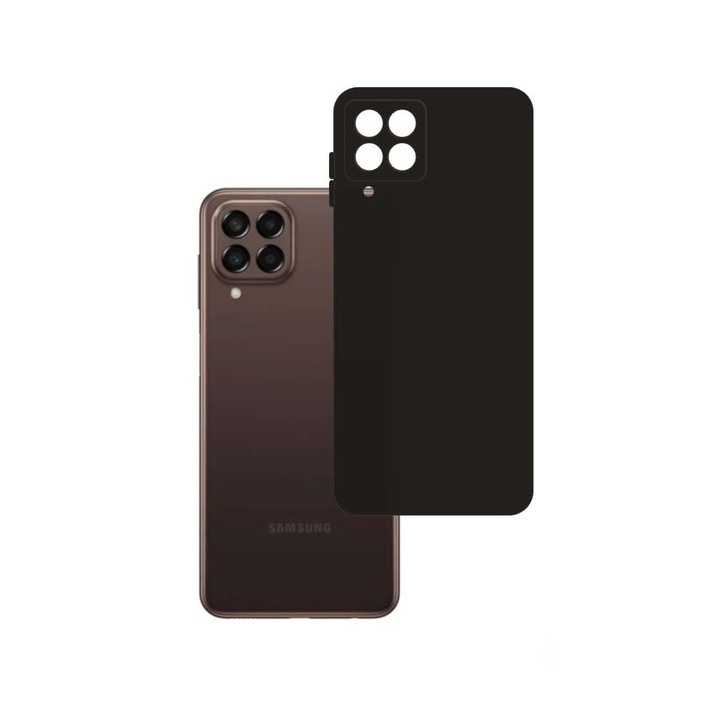 Telefontok, 3MK, Samsung Galaxy M33 5G kompatibilis, TPU, matt, fekete