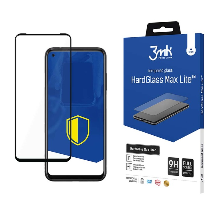Folie protectie telefon, Compatibil cu HTC Desire 22 Pro - 3mk HardGlass Max Lite™