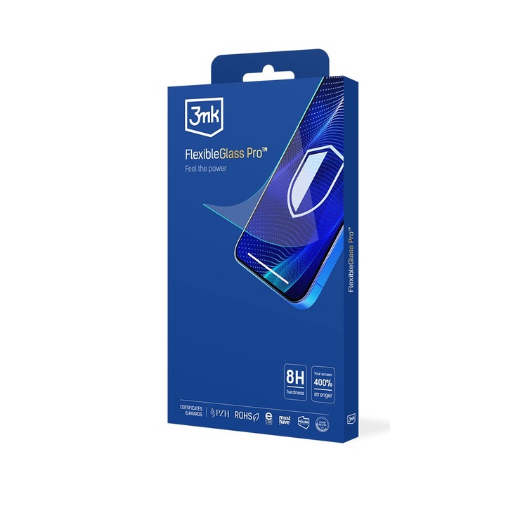 Folie protectie sticla securizata 3mk FlexibleGlass Pro compatibila cu iPad 10.9 inch 2022 / iPad Air 10.9 inch 2020 / 2022, Transparent