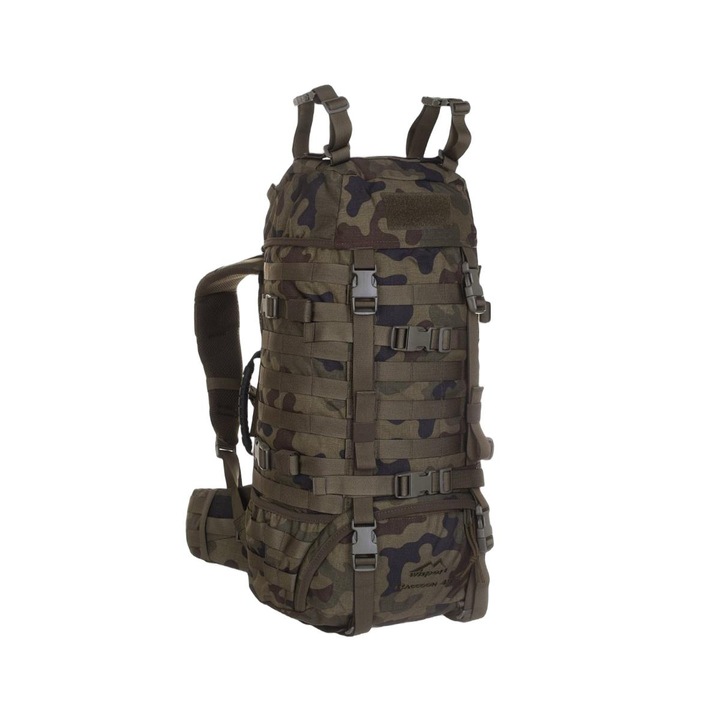 Rucsac in stil militar, Wisport, Cordura, 45 L, Camuflaj