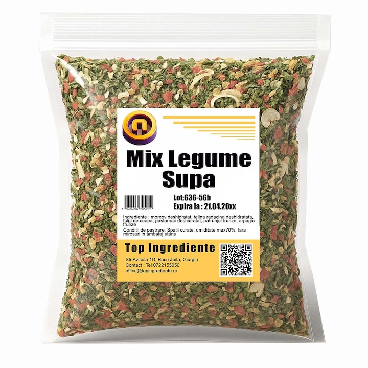 Amestec Legume Deshidratate Supa, Fara Sare, Fara MSG - 500g
