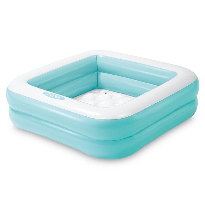 Детски басейн, Intex, Полиестер, 86x86см, Бял/Син