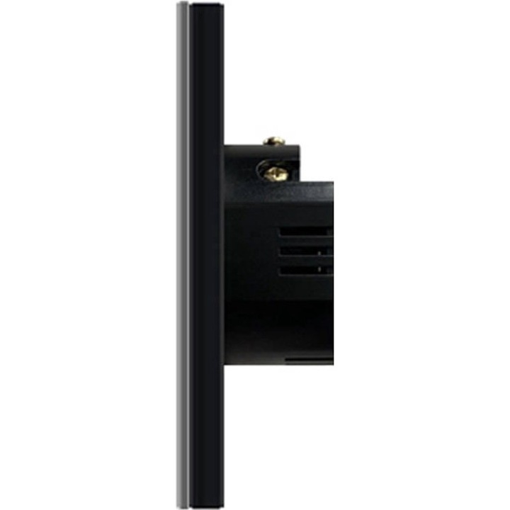 Intrerupator touch, Avatto, TS02-EU-B2, ABS, 10 A, 86 x 86 x 33 mm, Negru