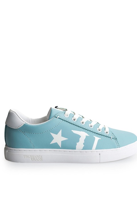 Tenisi dama Trussardi Jeans - 79A00308 -, Piele ecologica, Albastru