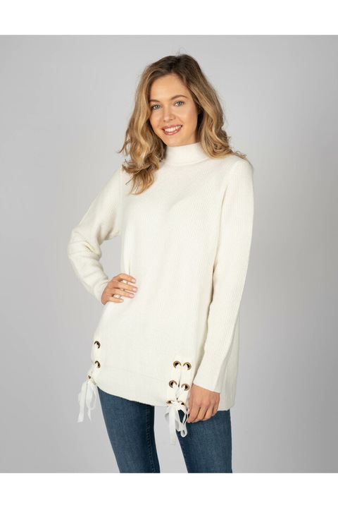 Pulover Trussardi Jeans, Lana, Alb, XS INTL