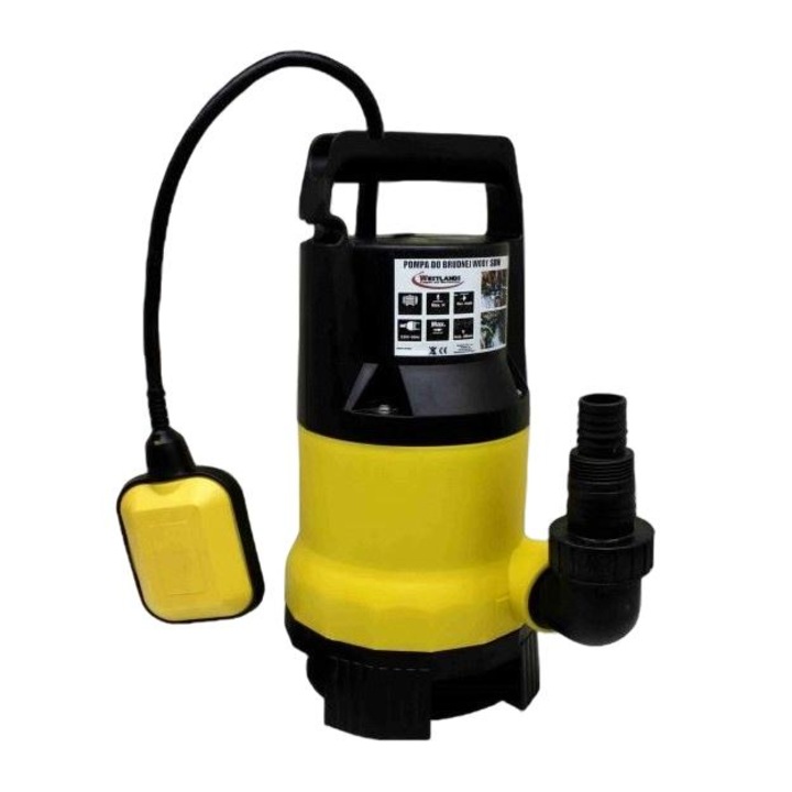 Pompa submersibila, PSB, 400 W, 7500 l/h, Negru/Galben