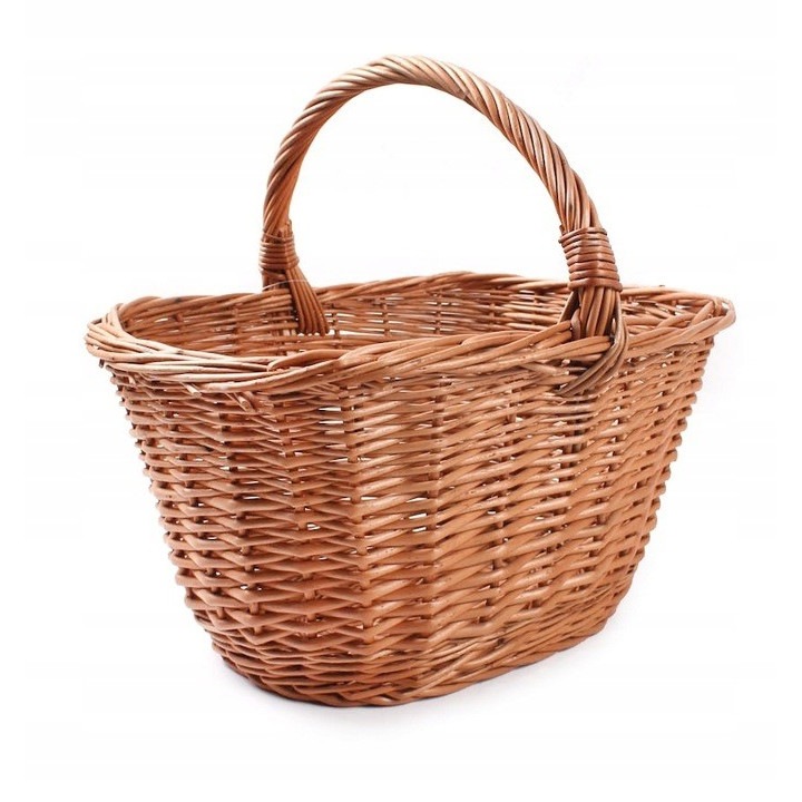 Кошница за пикник, Tin Tours, Wicker, 40 x 32 x 16 cm, кафява