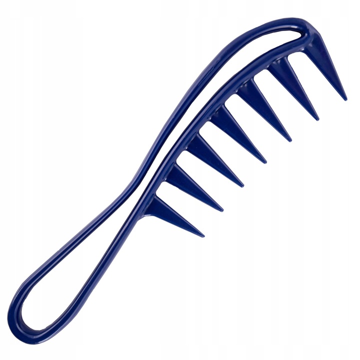 Pieptan cu dinti lati, Ponik's, 19 x 4.5 cm, Albastru