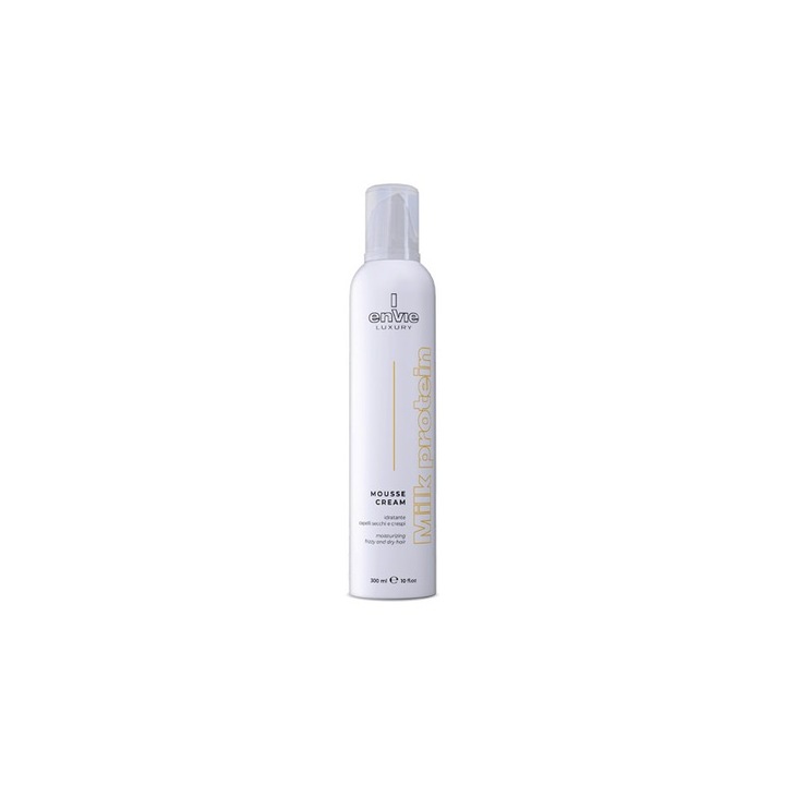 Spuma pentru par, Envie, Spuma laptoasa cu proteine din lapte si ulei de argan, Hraneste si hidrateaza, 300 ml, Pentru femei, Pentru par cret, Cu matreata, Tip masstige