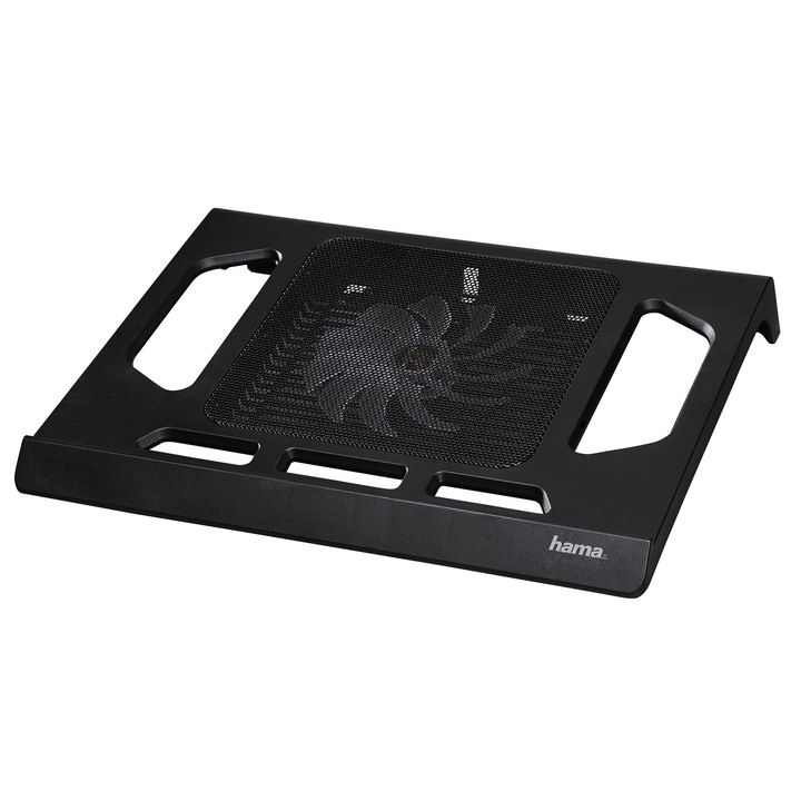 Cooler laptop Hama Black Edition 17.3", negru
