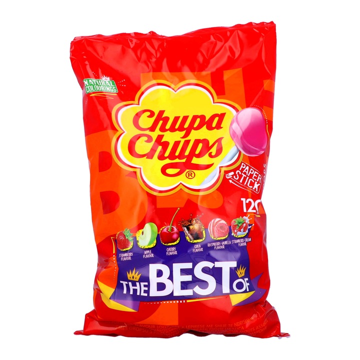 Set 120x Acadele asortate Chupa Chups XXL, 120x12g