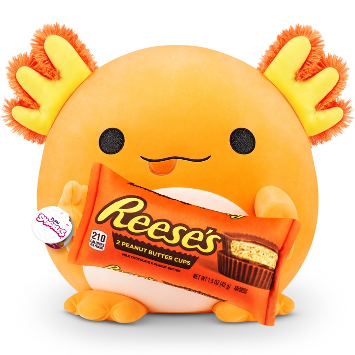 Jucarie de plus Snackles - Snaxolotyl, 35 cm