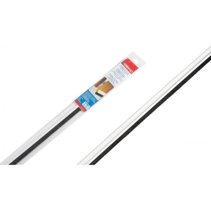 PVC Уплътнител под врата 1м, цвят Бял, Geko