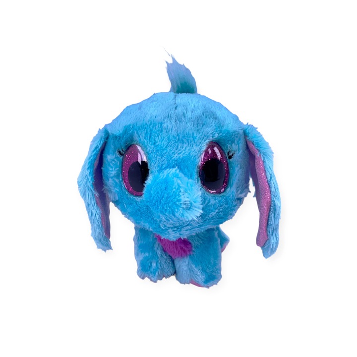 Jucarie de plus, Chippo, Elefant, Ochi/aripi, 12 cm, Albastru, 3+