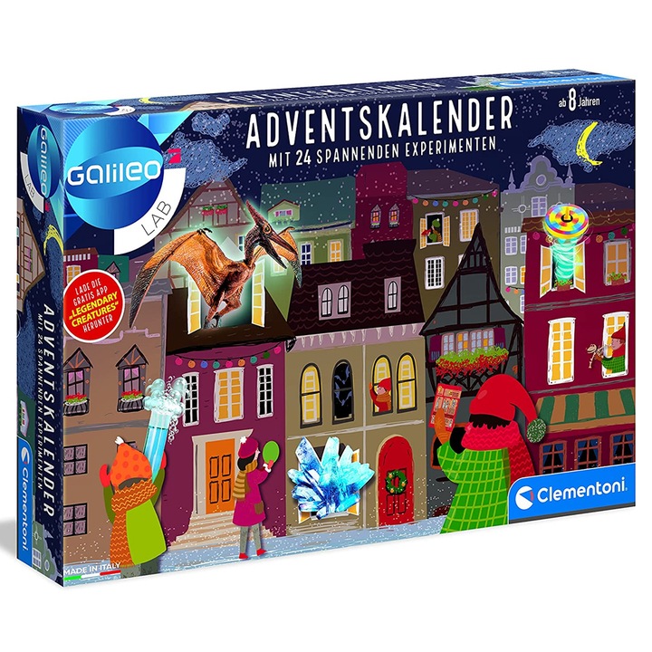 Образователна игра Clementoni Galileo Science 5592937 1-33/1-45, 24 изненади, 8+, 42 х 28 см, На немски