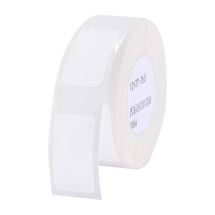 Комплект от 260 самозалепващи етикета за Niimbot D110 / D11 / D101, 12 x 22 мм, бял