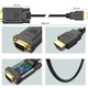 Cablu video Hdmi – Vga 1080p, Compatibil PC / Laptop / Monitor / Proiector, 1.8M